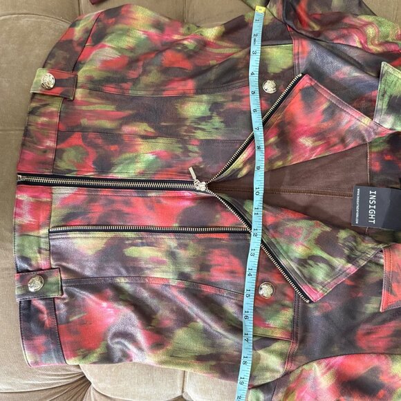 Insight New York Womens Vegan Leather Moto Jacket Size 8 - Picture 9 of 11